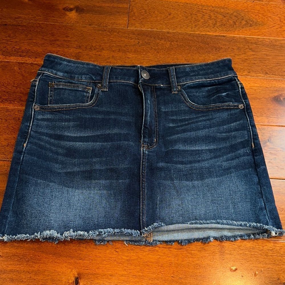 American Eagle Outfitters Dark Blue Denim Mini Skirt